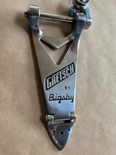 Gretsch Bigsby B6 Vibrato/Tremolo Tailpiece, Polished Aluminum, Chrome