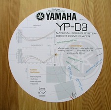 Yamaha YP-D3 Custom Designed Turntable Tonearm Cartridge Alignment Protractor