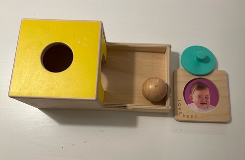 Lovevery Ball Drop Box and Baby Knob Puzzle – Montessori Toys for 7–9 Months