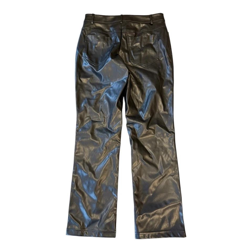 Alexia Admor Women's Black Vegan Faux Leather Dress Pants Size 2 Casual NWOT - Image 2 of 4