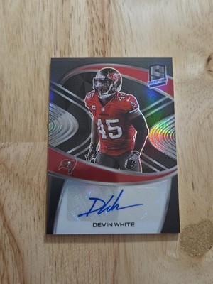 2021 Spectra DEVIN WHITE Silver Autograph /60 #SIG-DW Auto Tampa Bay SP