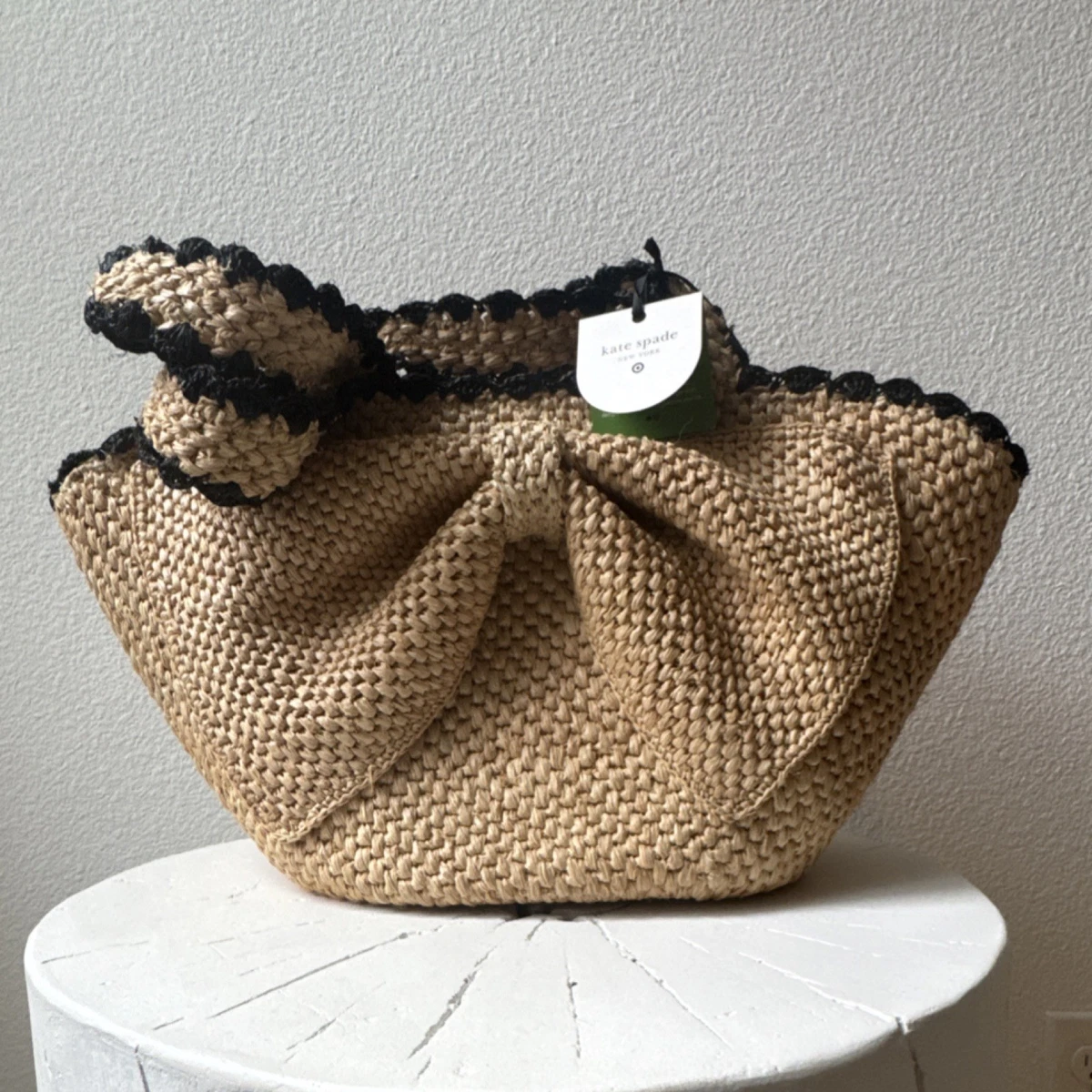 kate spade new york Bow Straw Exterior Bags & Handbags for Women