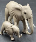 Playmobil Rare Baby Elephant w/ Parent Family Zoo Toys 2 Piece Set Lot VTG 1980