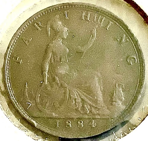 1884 Victoria Farthing — photo from the most recent tracked eBay sale