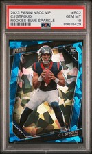 2023 Panini National Vip CJ Stroud Blue Sparkle /149 RC PSA 10