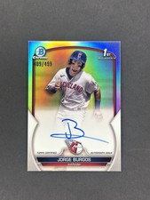 2023 Bowman - Chrome Prospect Autographs Jorge Burgos #CPA-JBG Refractor /499...