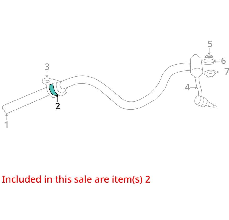 CHRYSLER BARRA ESTABILIZADORA BUJE 52013407AB NUEVO OEM 52013407AB Foto 2 de 3