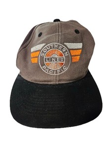 Vintage Southern Pacific Lines Railroad Hat Cap Adjustable Strap Hat