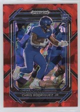 2023 Panini Prizm Draft Picks Red Ice Prizm Chris Rodriguez Jr #130 3n1