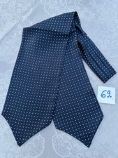 Krawattenschal, Seide, 2 Enden, ascot tie, blau, Nr. 69