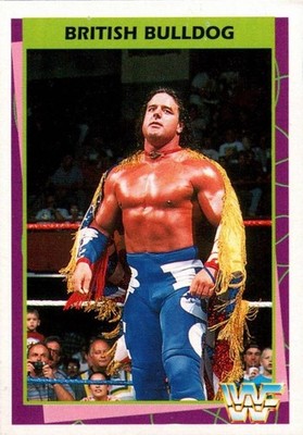 1995 WWF Merlin - British Bulldog #52 - hasbro ljn titan sports wcw