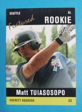 2004 Just Minors Matt Tuiasosopo Feautured RC #19 Mariners 