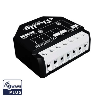 Shelly Qubino Wave 2PM, Dual Z-Wave Schaltaktor mit Messfunktion