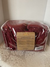 Berkshire PolarFleece by Berkshire Queen Sheet Set Wine Gingerbread Warm Winter