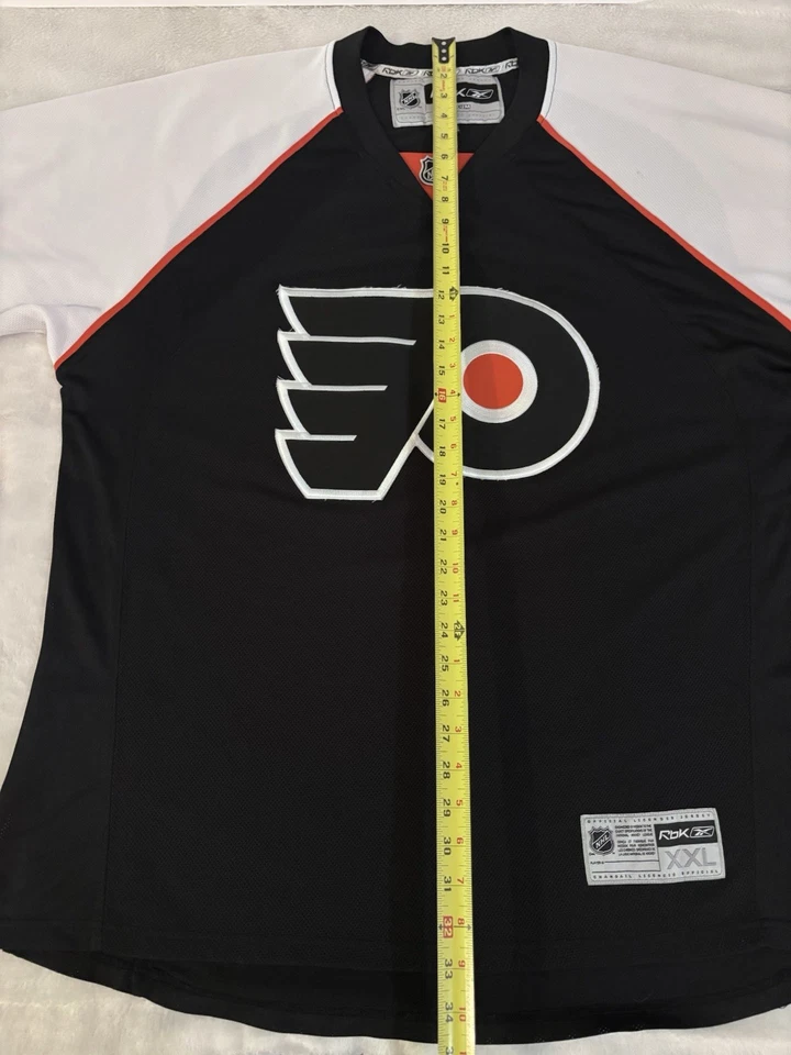 Philadelphia Flyers Sewn Logo Reebok CCM NHL Jersey Mens 2XL 2X XXL - Image 3 of 4