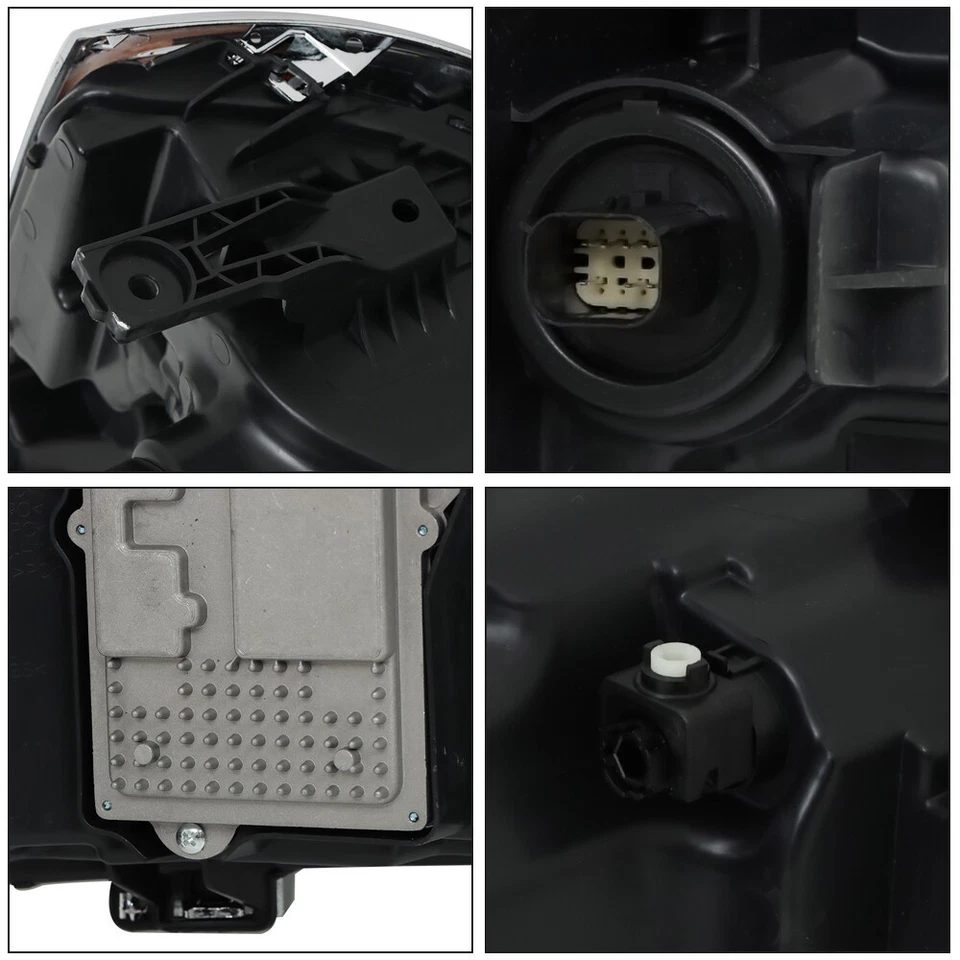 Full LED Headlight For 2016-2018 Chevy Silverado 1500 w/ Chrome Bezel Left Side - Image 4 of 4