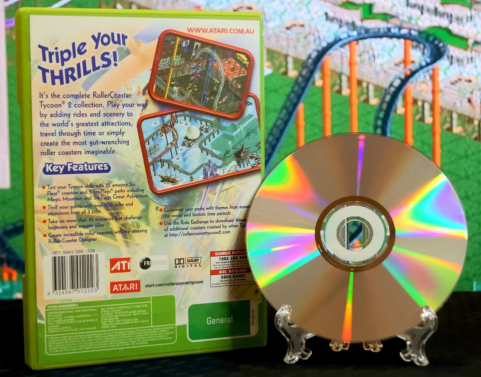 RollerCoaster Tycoon 2 Triple Thrill Pack Retro PC Game Heroes Edition [Tested] - Image 2 of 3