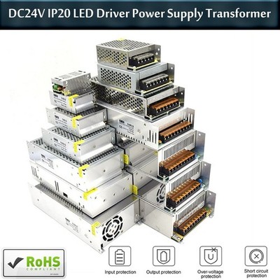 IP20 Universal Schaltnetzteil AC 240V auf DC 24V LED Treiber für LED Streifen