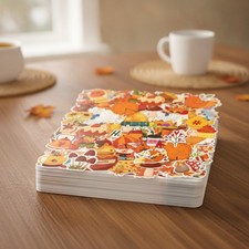 Fall Stickers 100 PCS Thanksgiving Stickers for Kids - Vinyl Thanksgiving G...