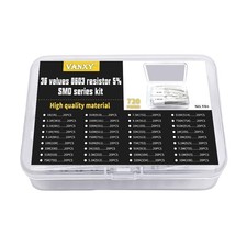 36Values 0603 SMD Resistor Kit 1R-10M  ohm 1/10W 0.1W  5 Tolerance Thick...