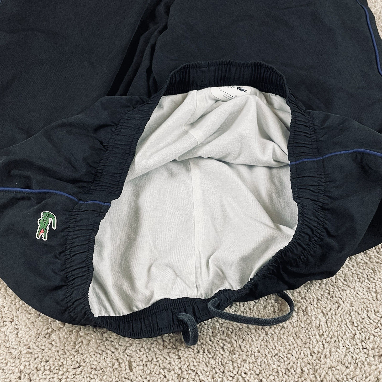 Lacoste Sport Track Pants Mens XXL 7 Black Lined Tracksuit Bottoms F302 thumbnail 3