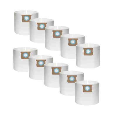 Bluemorpho 10 Pack Vdbs Vacuum Dust Bags For Vacmaster Shop Vac 5-6 Gallon