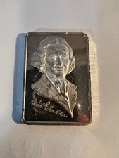 Fathers Of American Democracy Richard Stockton-0.999 Silver 1 Oz Art Bar 85.00 per troy oz