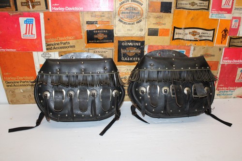Harley-Davidson Knucklehead Flathead Panhead Leather Saddlebags Speed King Buco