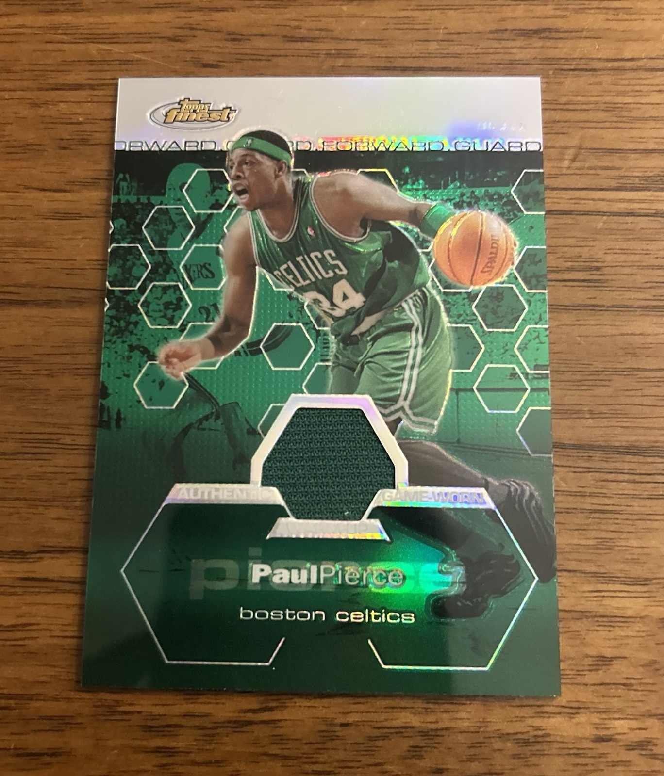 Paul Pierce Jersey Gold Refractor #101 Basketball Cards 2003 Finest trading card — raw and PSA graded price guide