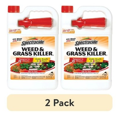 Weed Grass Killer 1 Gallon Ready-to-use Visible Results in 3 Hours, 2 Pack