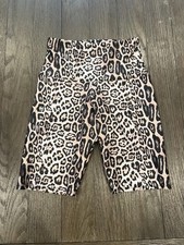ONZIE Flow Women's Spandex Shorts Animal Print XS Biker Shorts USA Made