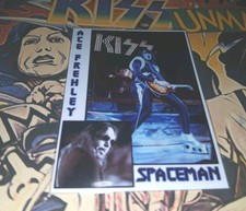 KISS ACE FREHLEY SPACEMAN 1975 Style Trading Card- MAKEUP, NON-MAKEUP 