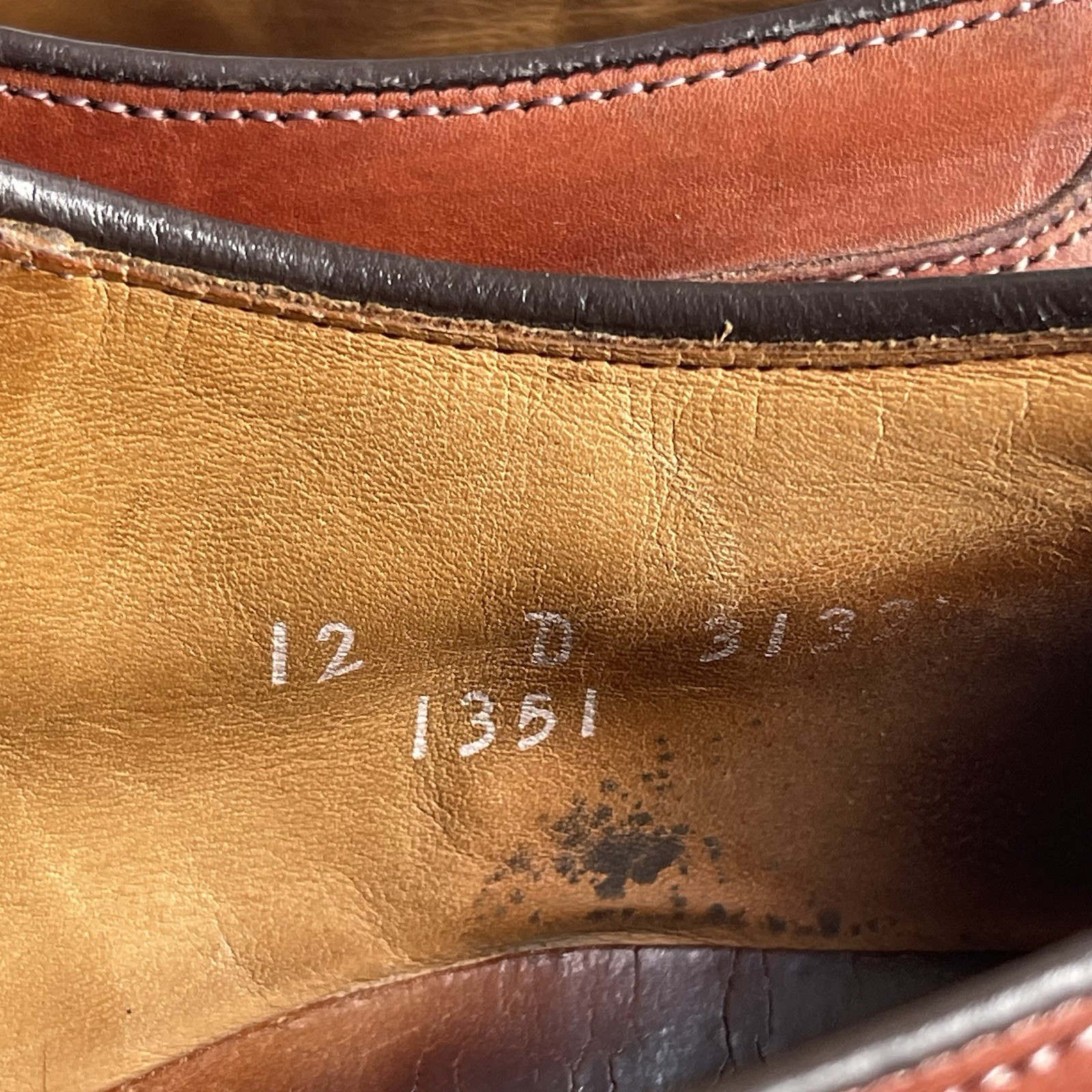 ALLEN EDMONDS FAIRGATE LEATHER CAP TOE OXFORD DRESS SHOES MENS 12 D