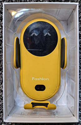 S11 Smart Sensor Car Wireless Charger (No Clips), Automatic Phone Holder, Yellow