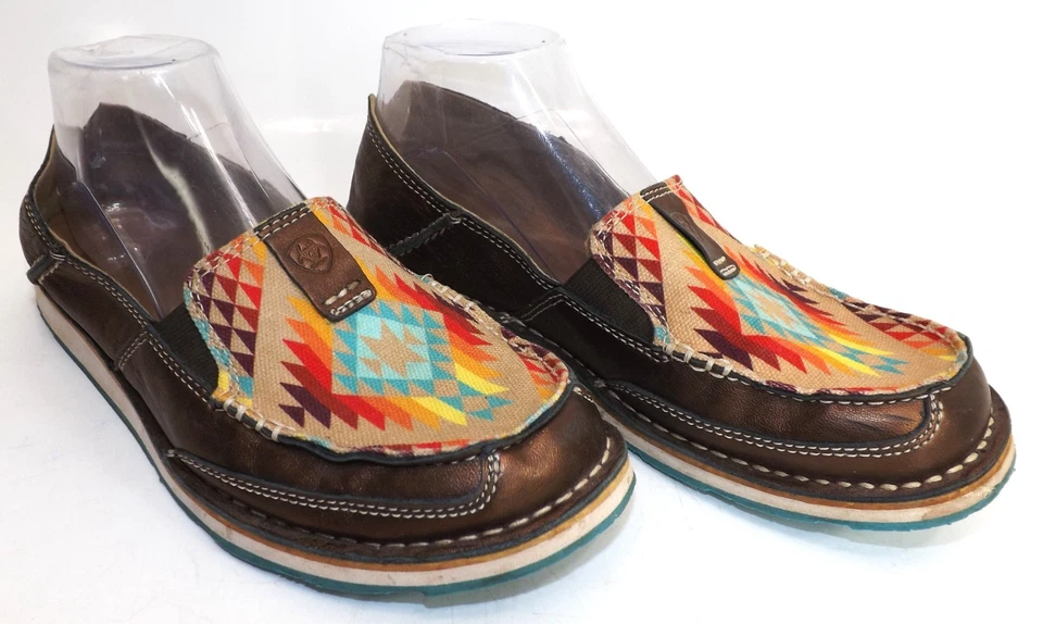Ariat Aztec Cruiser Loafer Southwest Blanket & copper Slip On - Ladies size 8.5B - Image 2 of 4