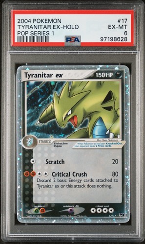 Tyranitar ex graded PSA 6 for sale on eBay
