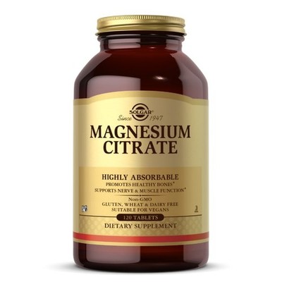 Solgar Magnesiumcitrat, 120 Tabletten
