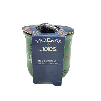 Threads by Totes RADSPORTBECHER & SOCKEN Einheitsgröße 8-11