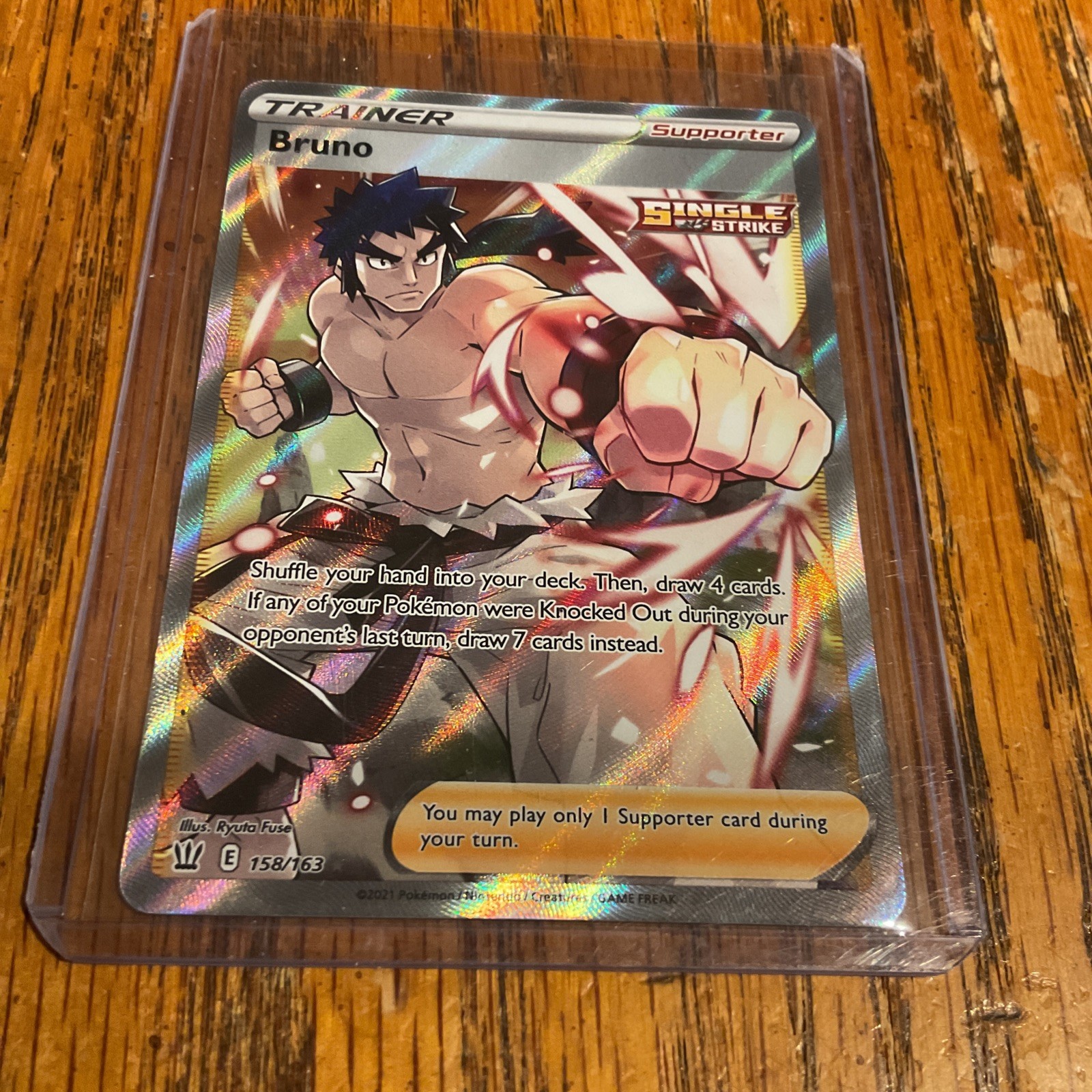 Pokemon Battle Styles Single Strike Bruno #158 Mint
