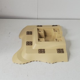 2008 LEGO "Loot Island" #6241  Tan Baseplate #64649 6 Dark Tan Inserts #2476