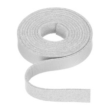 Flat Leather Cord 39 Inch 10mm , for Jewelry Making -1m/Silver
