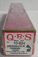 Brand New Sealed QRS PLAYER PIANO WORD ROLL / 10-934 Another Day In Paradise 