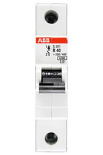 Image of ABB 40 AMP MCB CURVE B 6kA MCB CIRCUIT BREAKER 40amp MCB S201