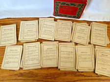 Vintage 115 Cards History Trivia Game Cards. Rare Original Card Game. Antique.