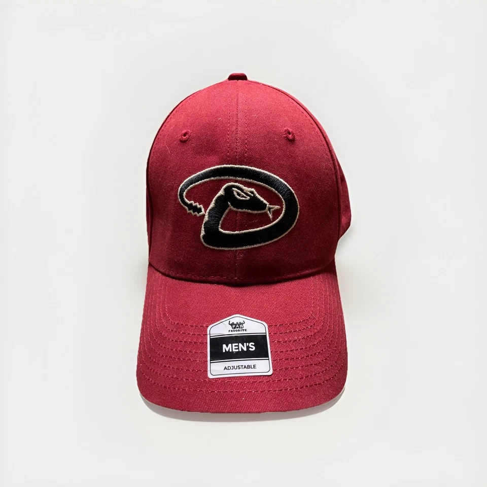 Arizona Diamondbacks MLB Baseball Fan Favorite Strap Back Hat Maroon Red Cap NEW - Image 2 of 4