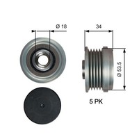Generatorfreilauf Drivealign™ Gates OAP7202 FüR S07 Chevrolet Corsa Opel Astra