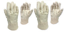 2 PAIRS - XL Cotton Palm Canvas Back Work Gloves Safety Cuff Work Gloves HR