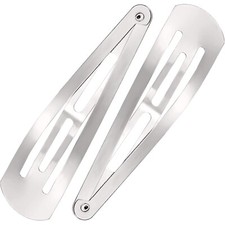 30 Pieces 3.1 Inch Large Metal Snap Hair Clips Non Slip Hair Barrettes Women ...