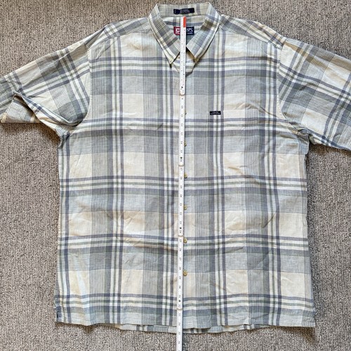 Chaps Ralph Lauren Shirt Men 2XLTall Plaid Nantucket Island Linen CRL - Picture 9 of 10