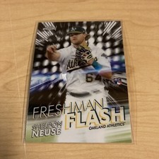 2020 Topps Chrome Baseball Sheldon Neuse Oakland Athletics Freshman Flash RC